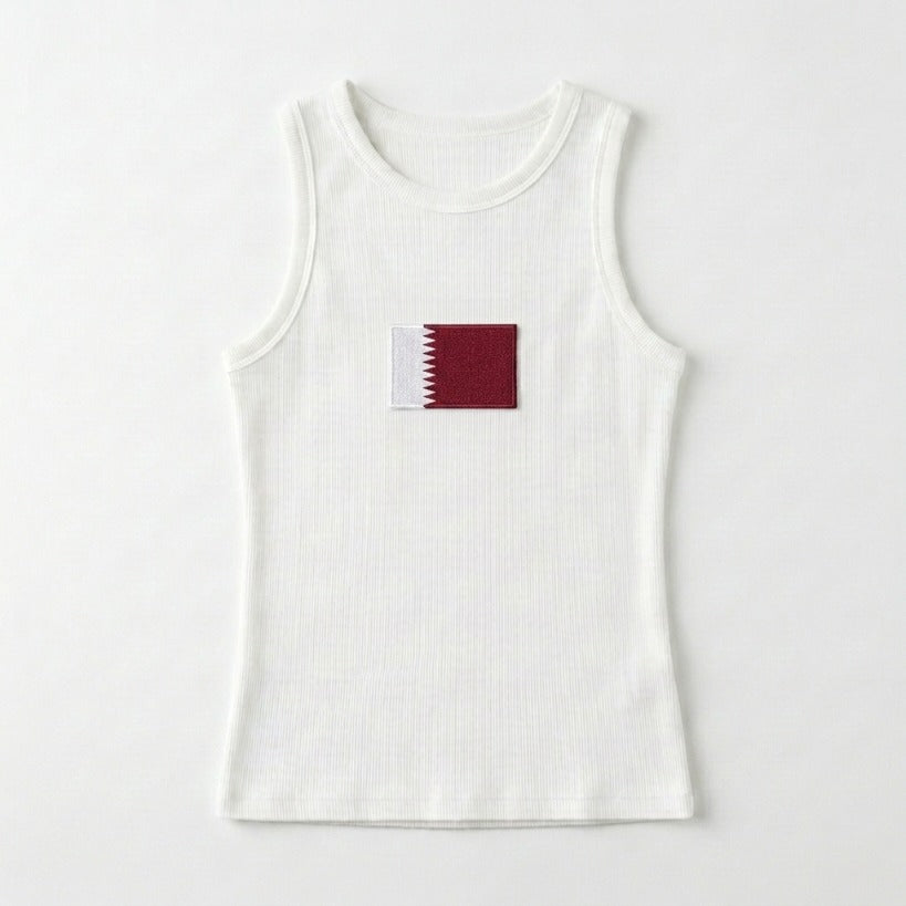 Qatar Flag Tank Top