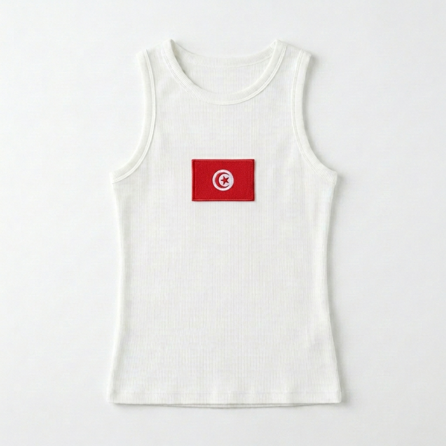 Tunisia Flag Tank Top