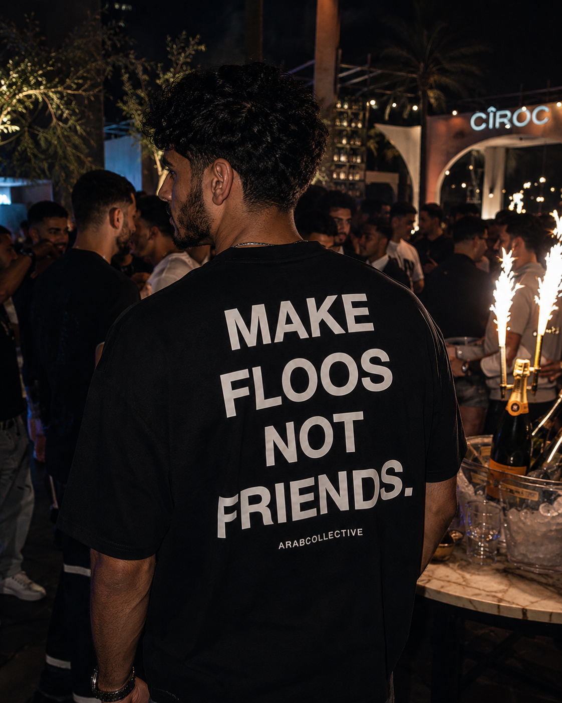 Make Floos Not Friends Tee - Black lifestyle 3
