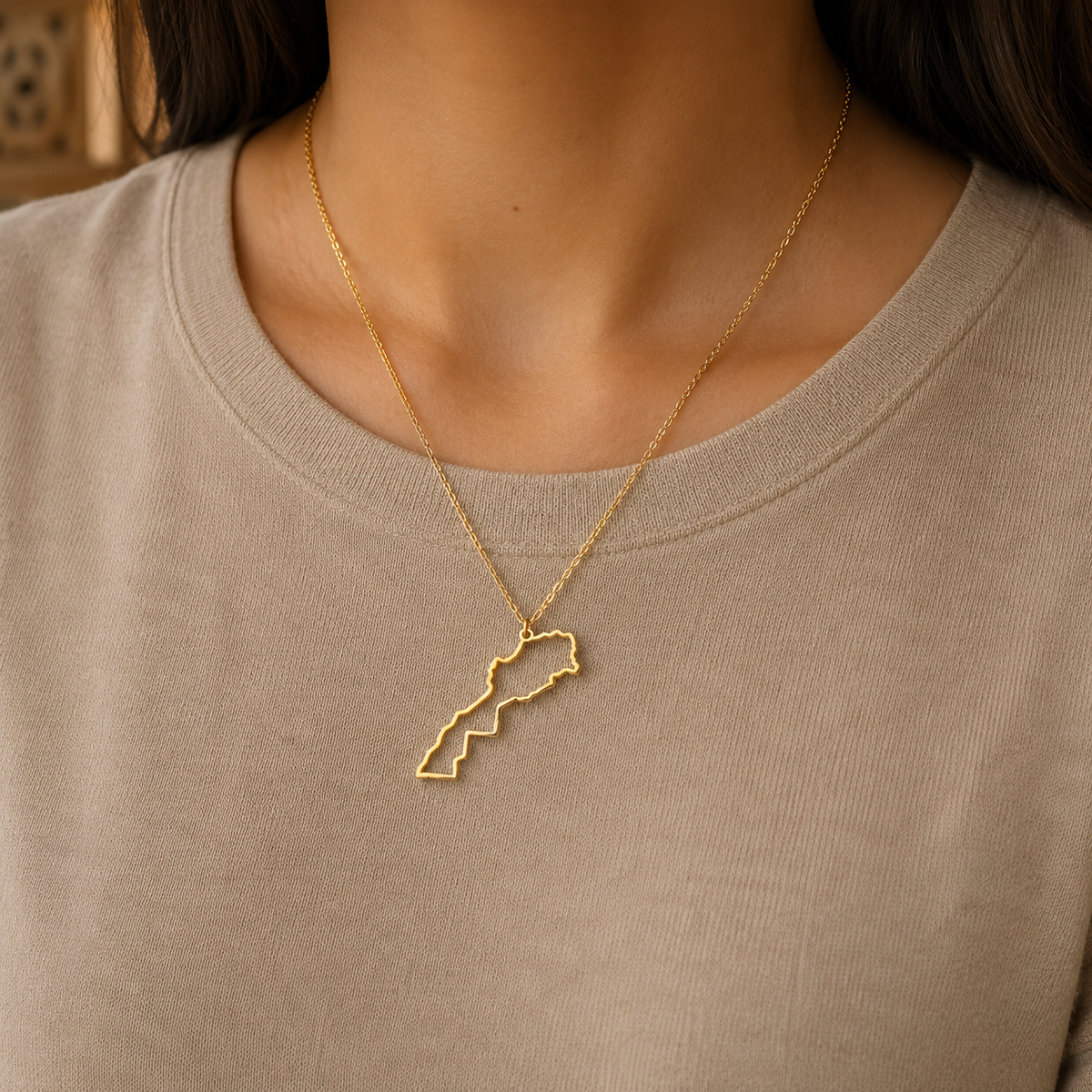 Collier Pendentif Pays Arabe