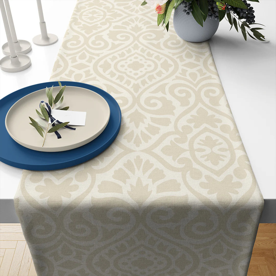 Safa Ivory Table Runner