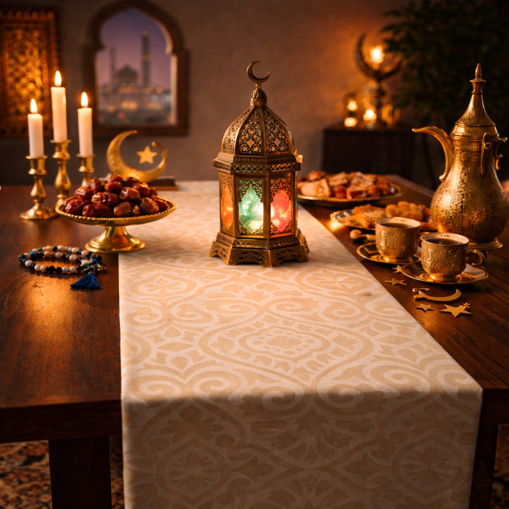 Safa Ivory Table Runner