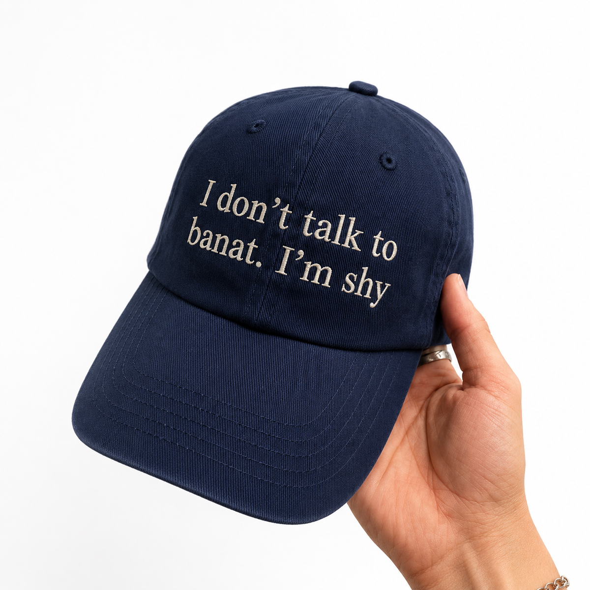 “I Don’t Talk to Banat, I’m Shy ” Vintage Cap