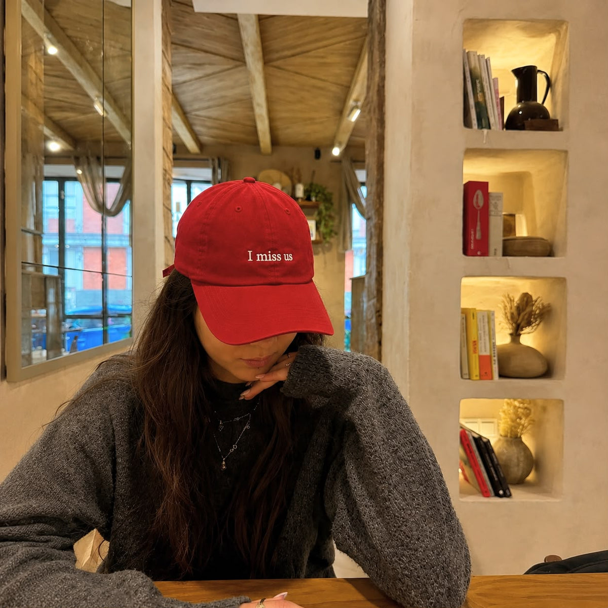 "I miss us" Cap