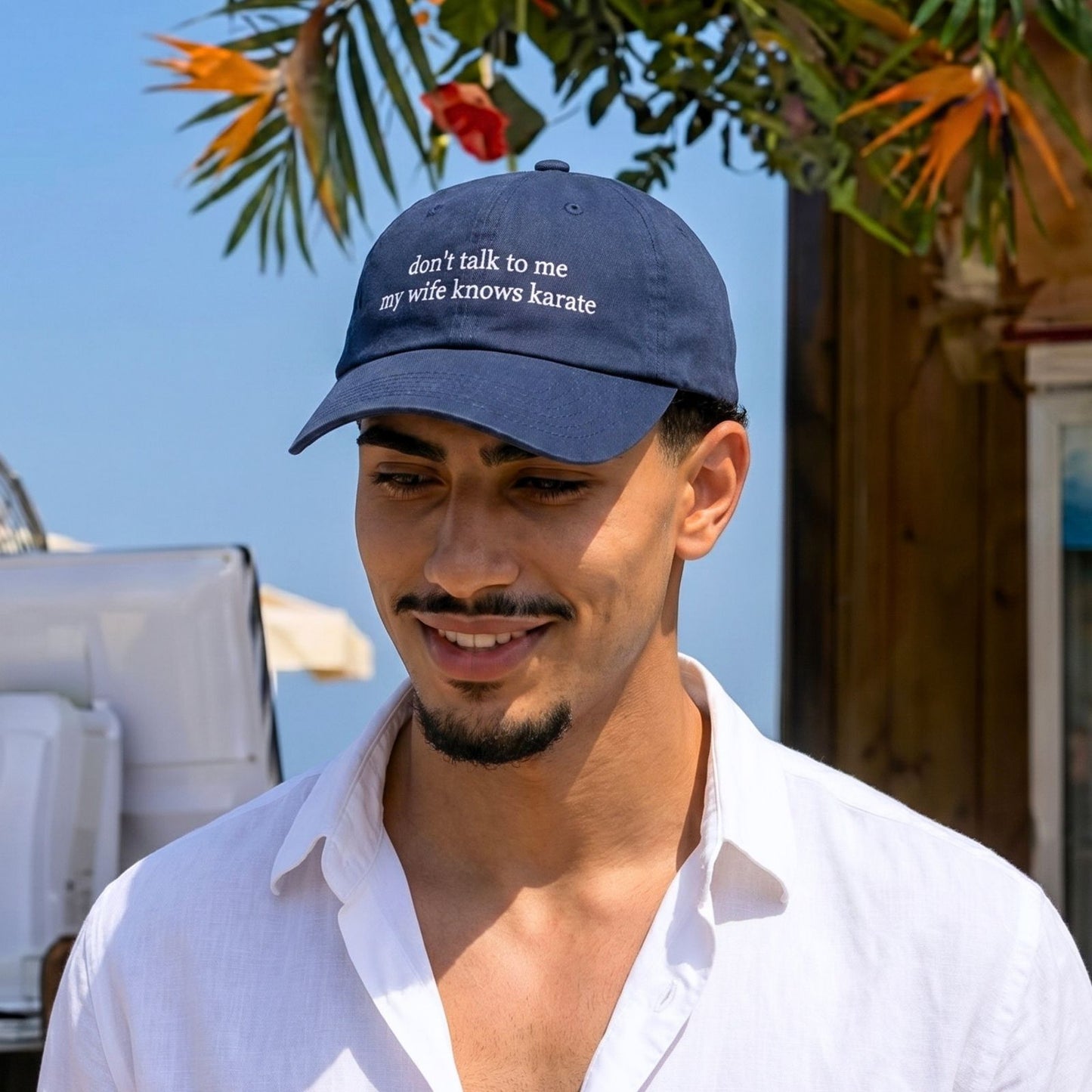 Don't Talk To Me My Wife Knows Karate Cap