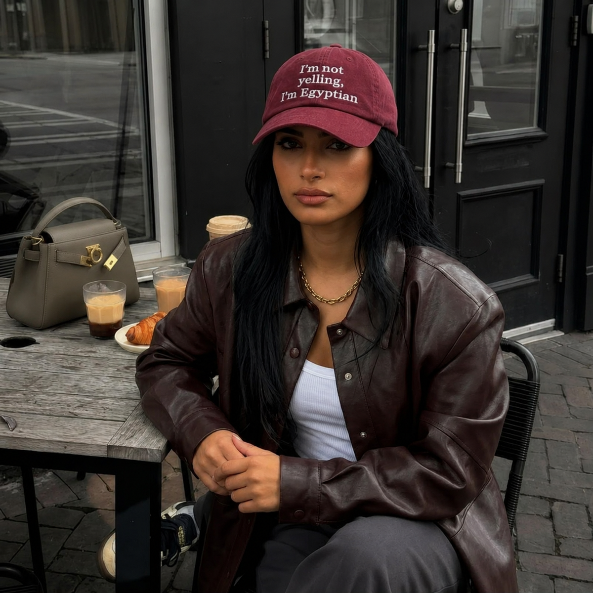 "I'm not yelling, I'm Egyptian" Cap