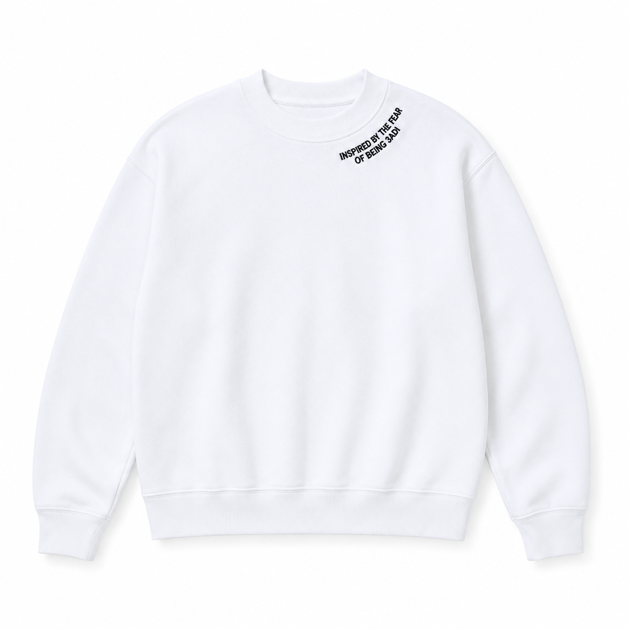 Inspired by the Fear of Being 3adi Crewneck - White - Front
