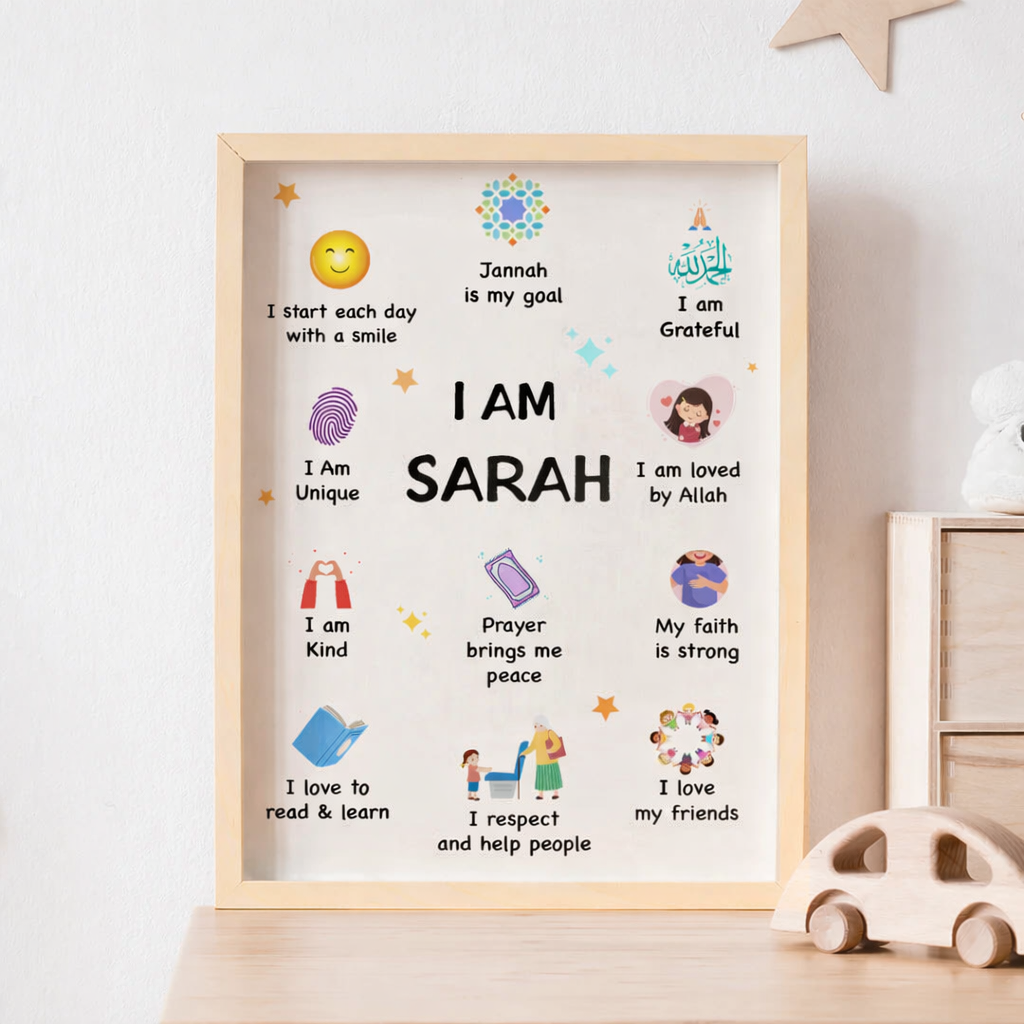 Custom Name Affirmation Wall Art
