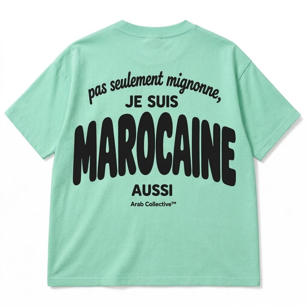 PAS SEULEMENT MIGNONNE, JE SUIS MAROCAINE AUSSI" KIDS Tee