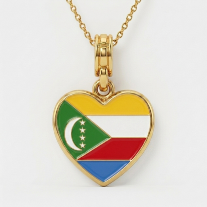 Arab Country Flag Heart Necklace