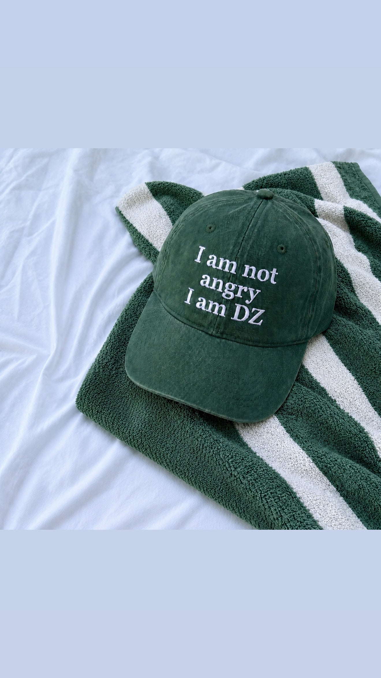 I AM NOT ANGRY, I AM DZ CAP