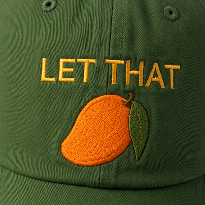 Let That Mango Cap - Green Detail