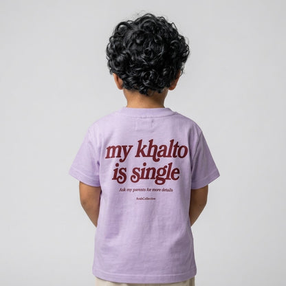 "MY KHALTO IS SINGLE" KIDS Tee - ArabCollective