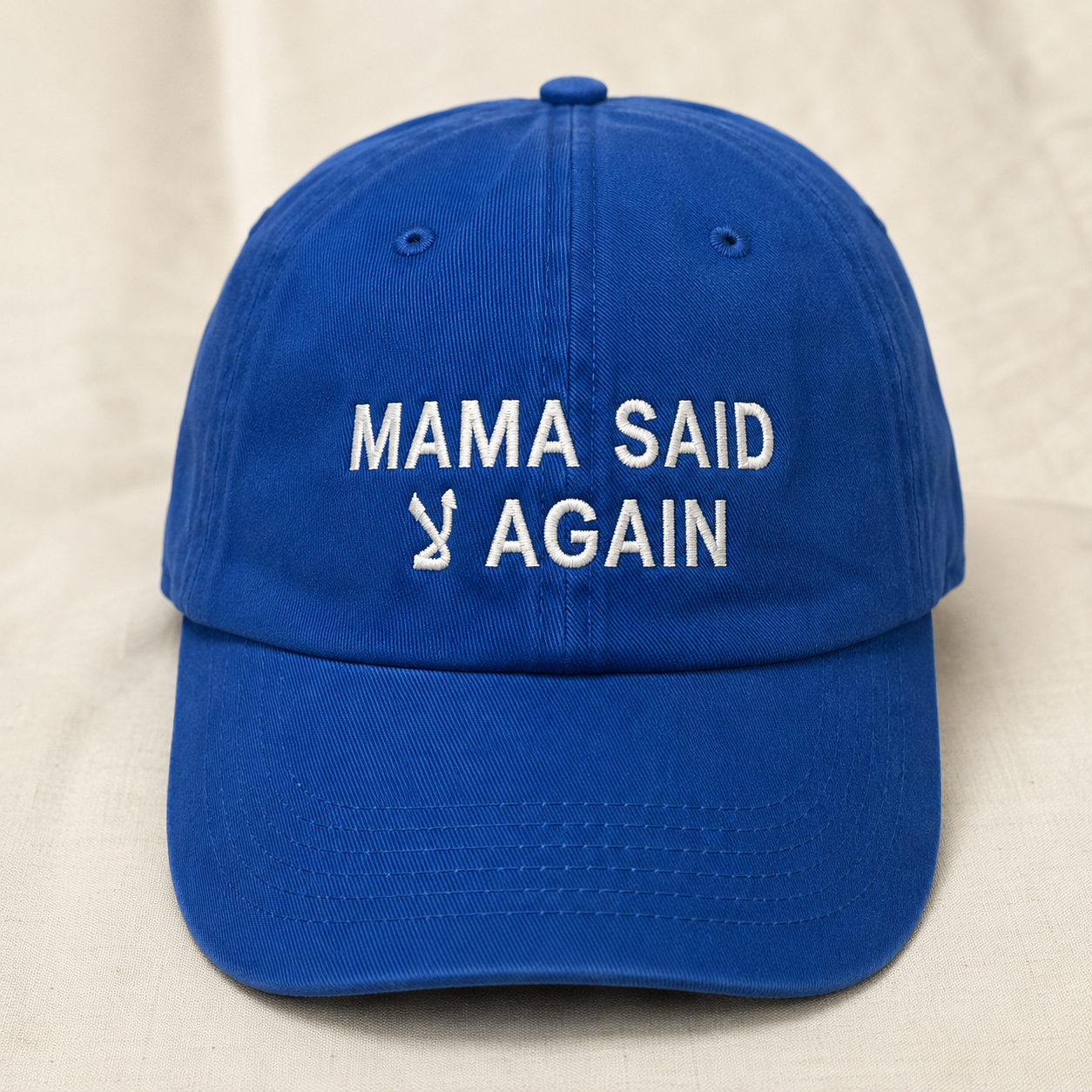 "MAMA SAID AGAIN PEACE" Kids Cap