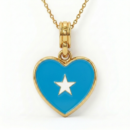 Arab Country Flag Heart Necklace