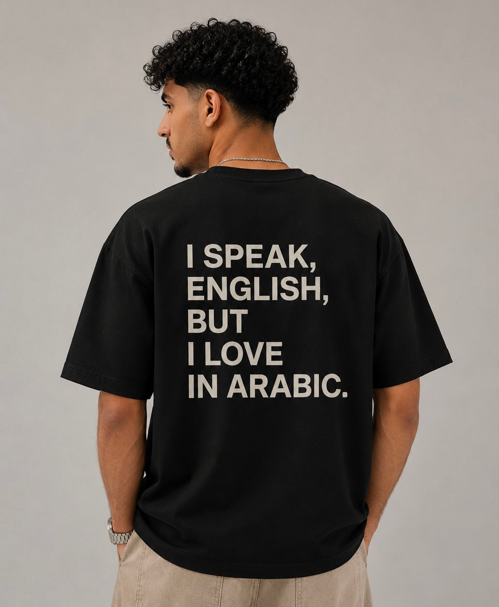 I Speak English, But I Love In Arabic Tee