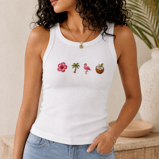 Tropical Bloom Baby Tee