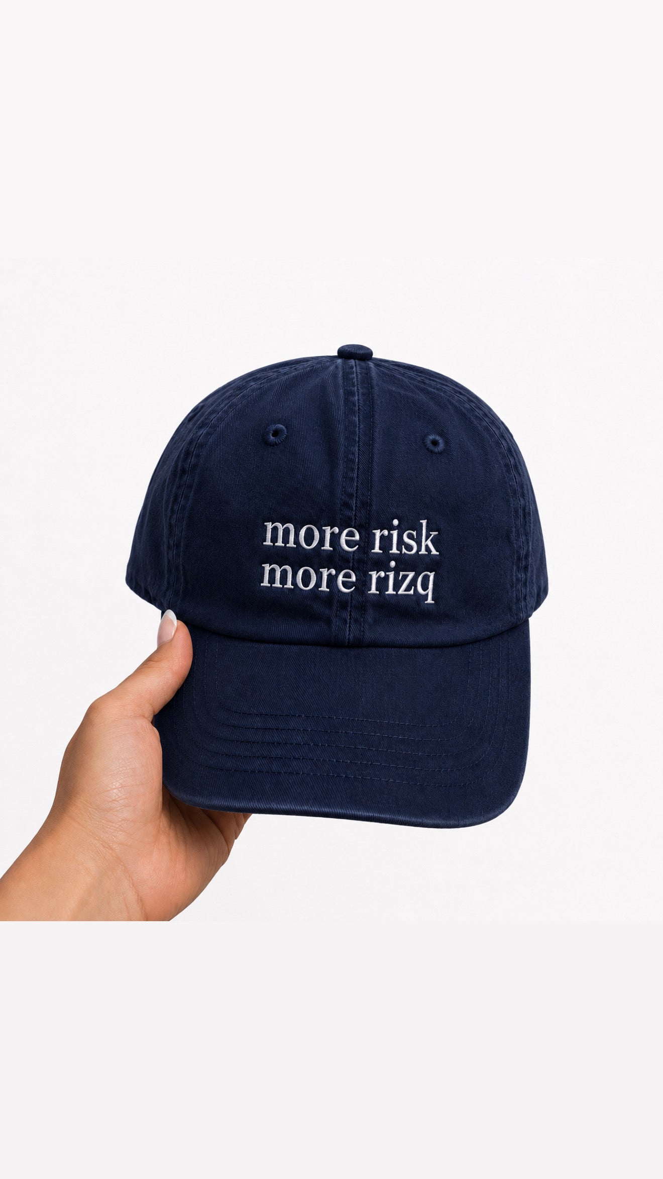 "More Risk More Rizq " Cap