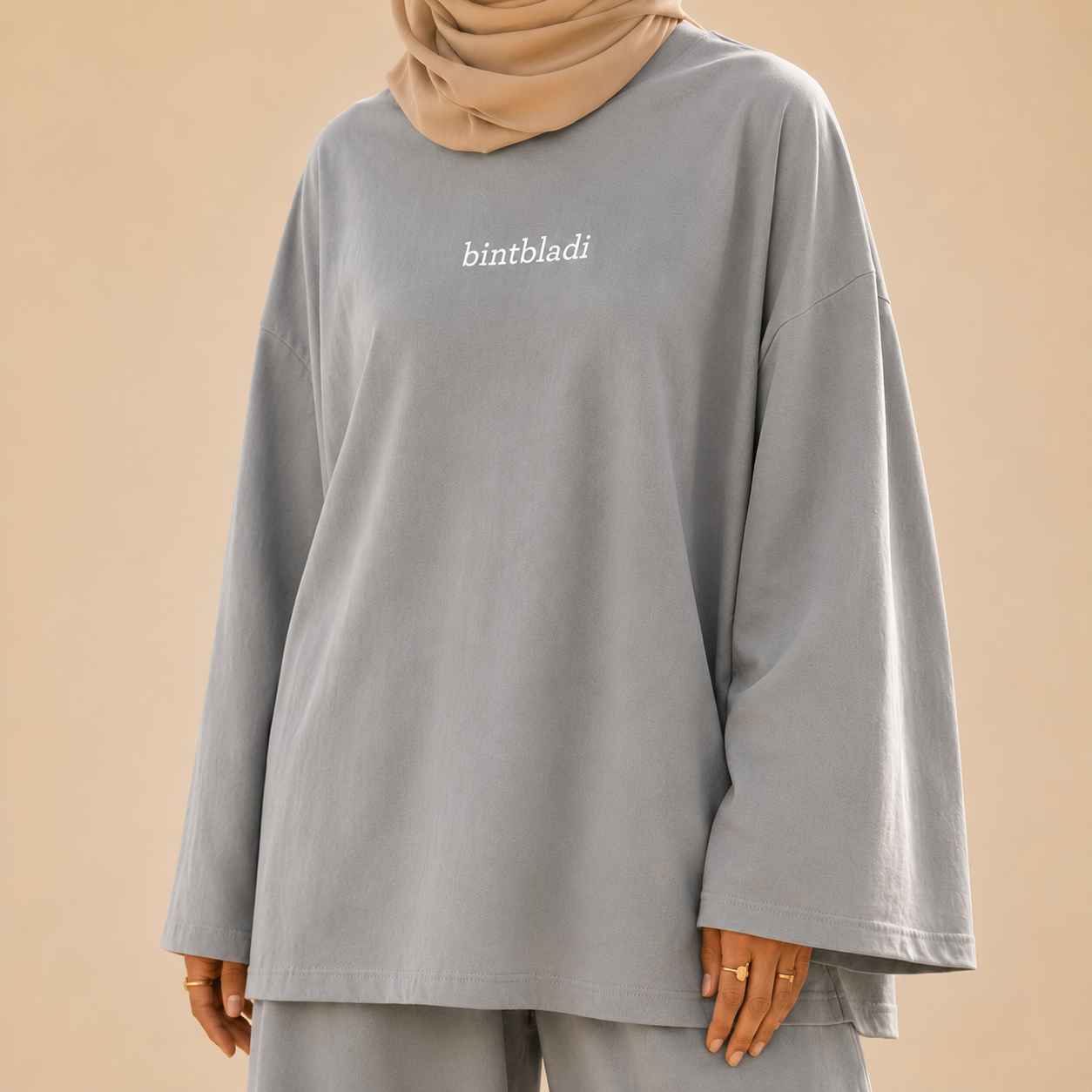 Bint Bladi Embroidered Long-Sleeve Tee