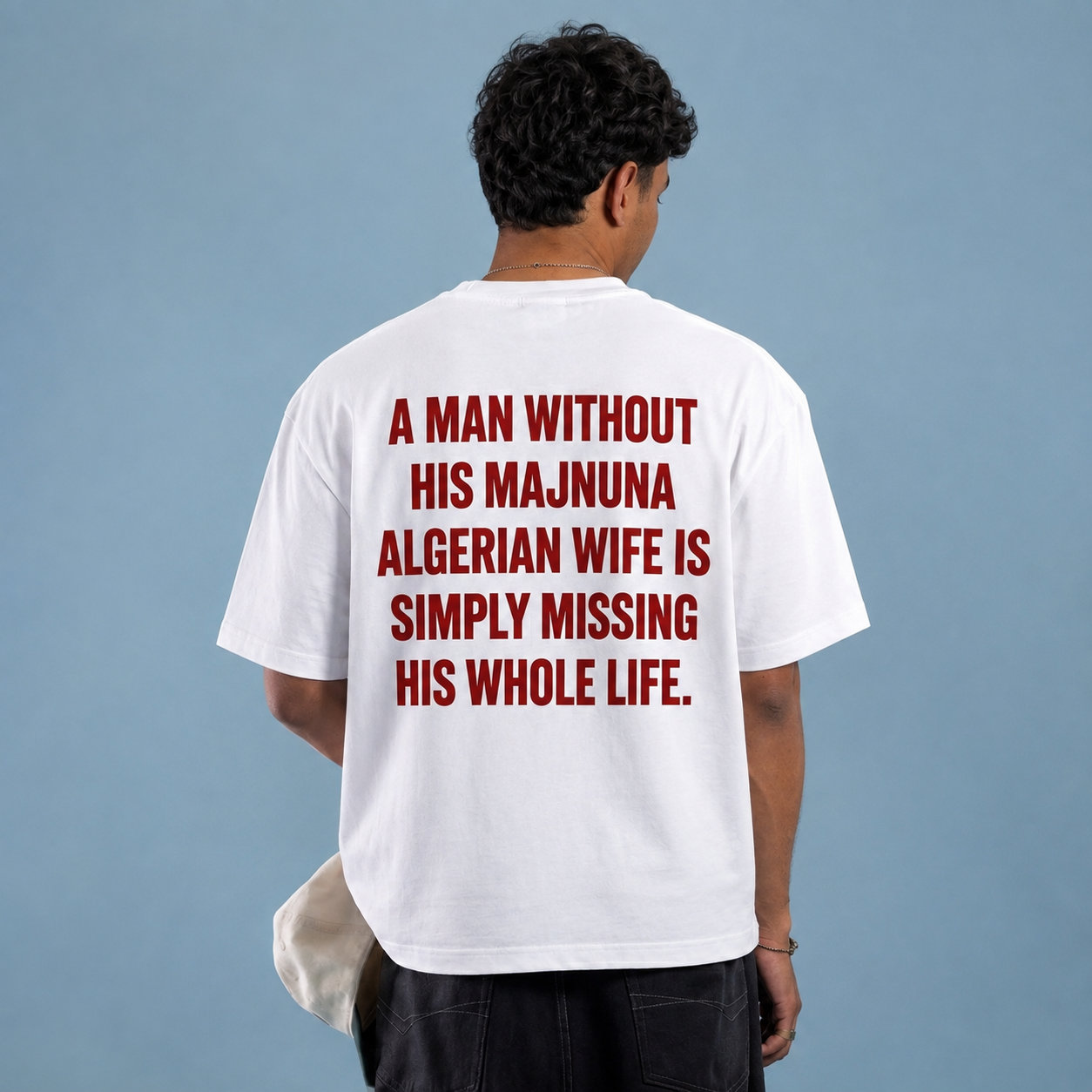 "MAN WITHOUT HIS MAJNUNA" ALGERIAN Tee