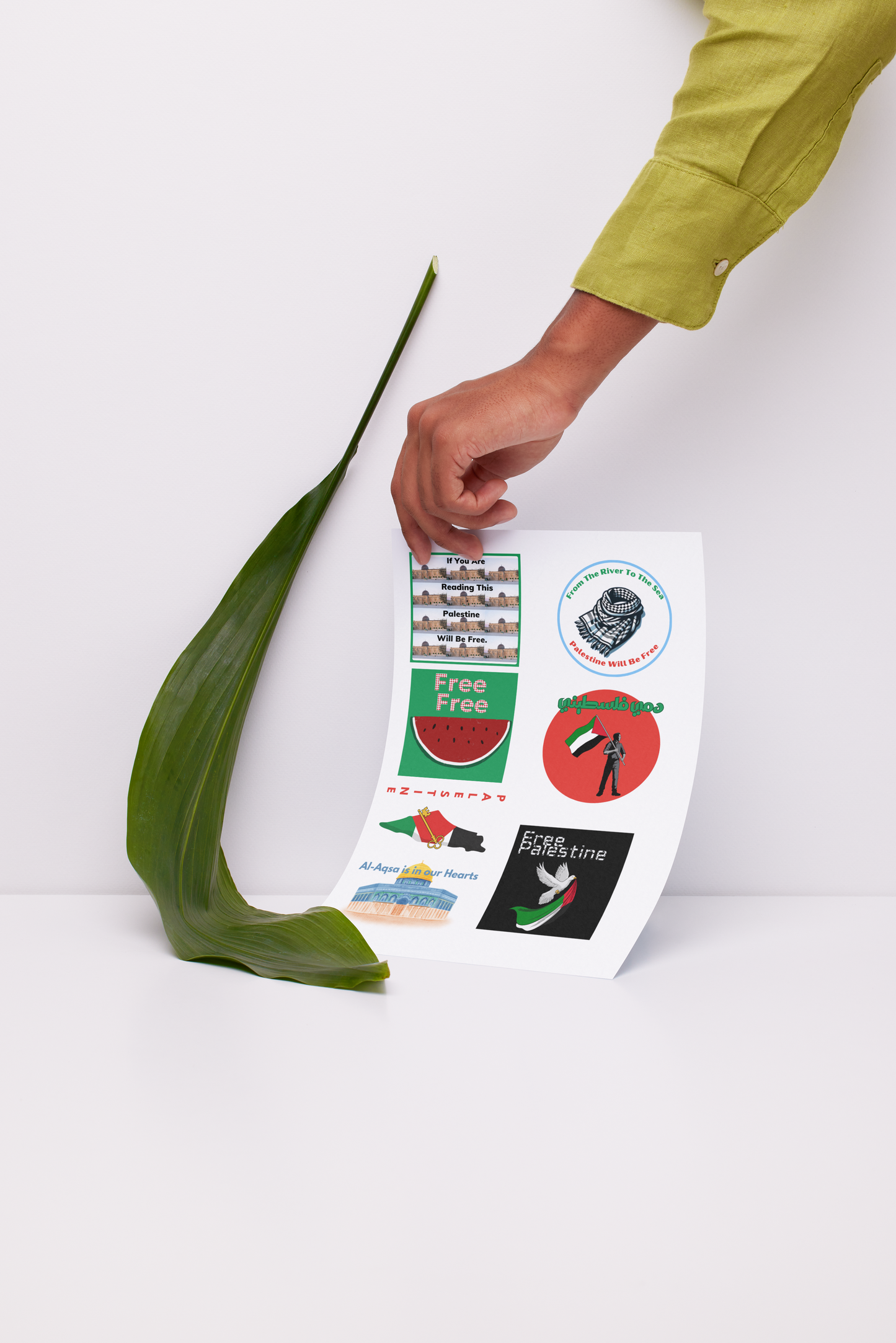 Palästina-Solidaritäts-Sticker-Set