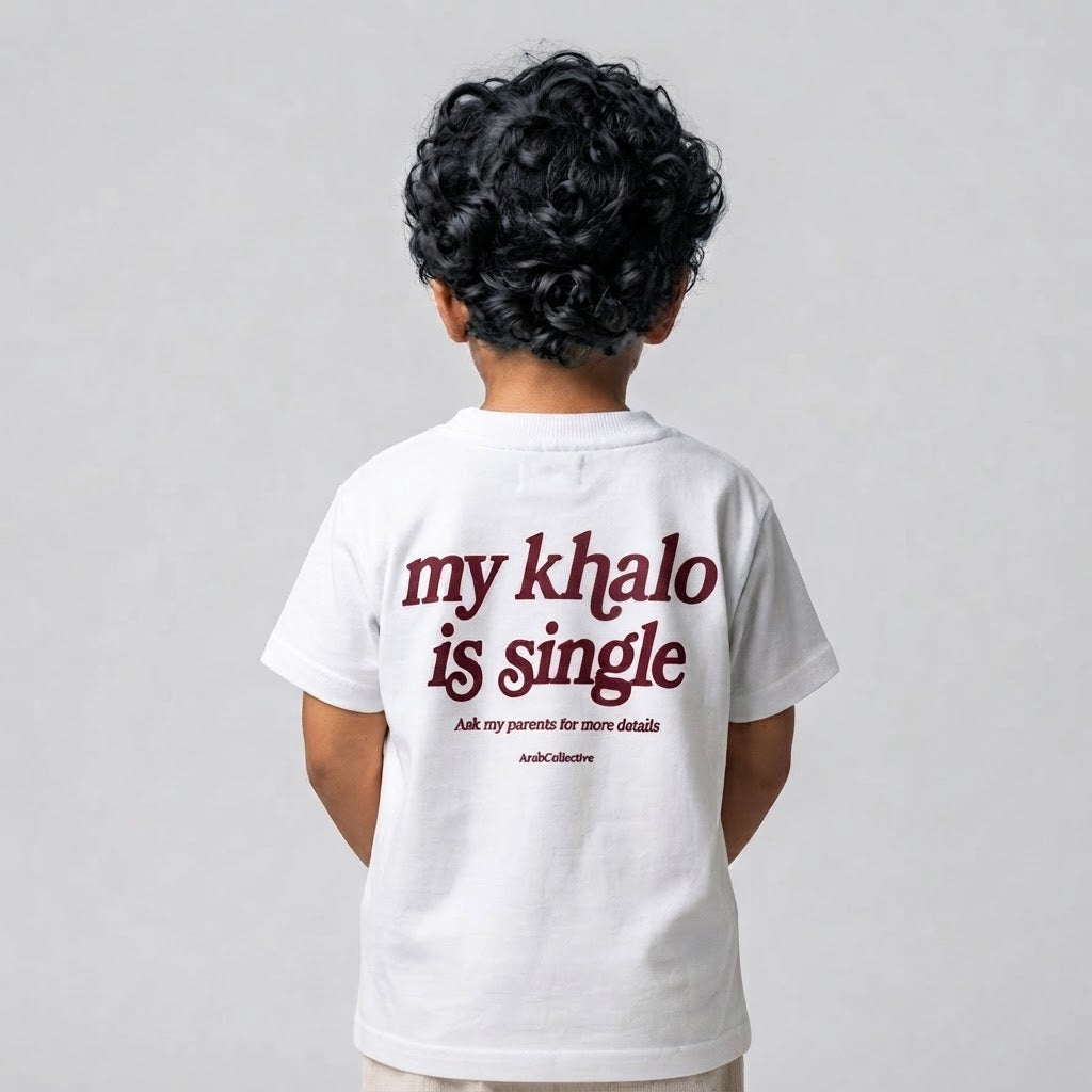 "MY KHALO IS SINGLE" KIDS Tee