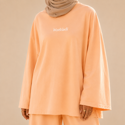 Bint Bladi Embroidered Long-Sleeve Tee
