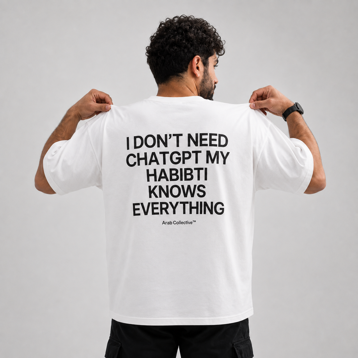 "I don't need ChatGPT my Habibti knows everything" Tee