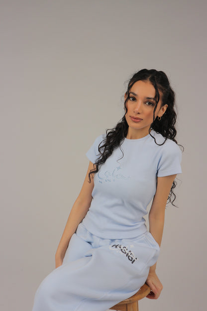 Habibi Cropped Baby Tee - ArabCollective