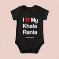 "I ❤️ MY KHALA RANIA" NEWBORN Bodysuit