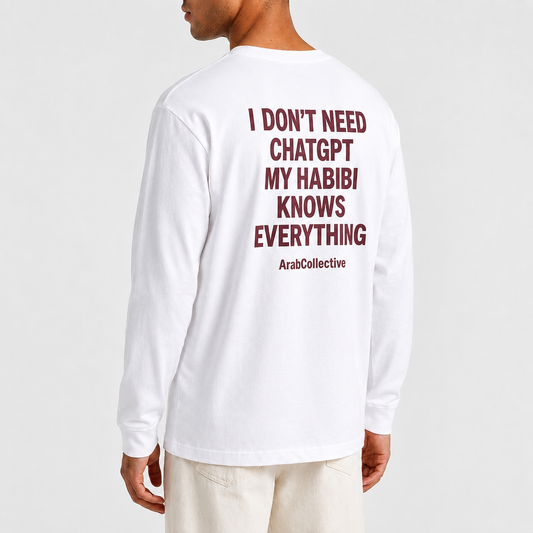 "HABIBI KNOWS EVERYTHING" Long Sleeve