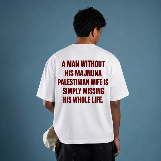 "MAN WITHOUT HIS MAJNUNA" PALESTINIAN Tee