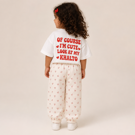 "OF COURSE I'M CUTE LOOK AT MY KHALTO" KIDS Tee
