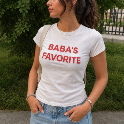"BABA'S FAVORITE" Baby tee