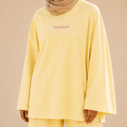 Bint Bladi Embroidered Long-Sleeve Tee