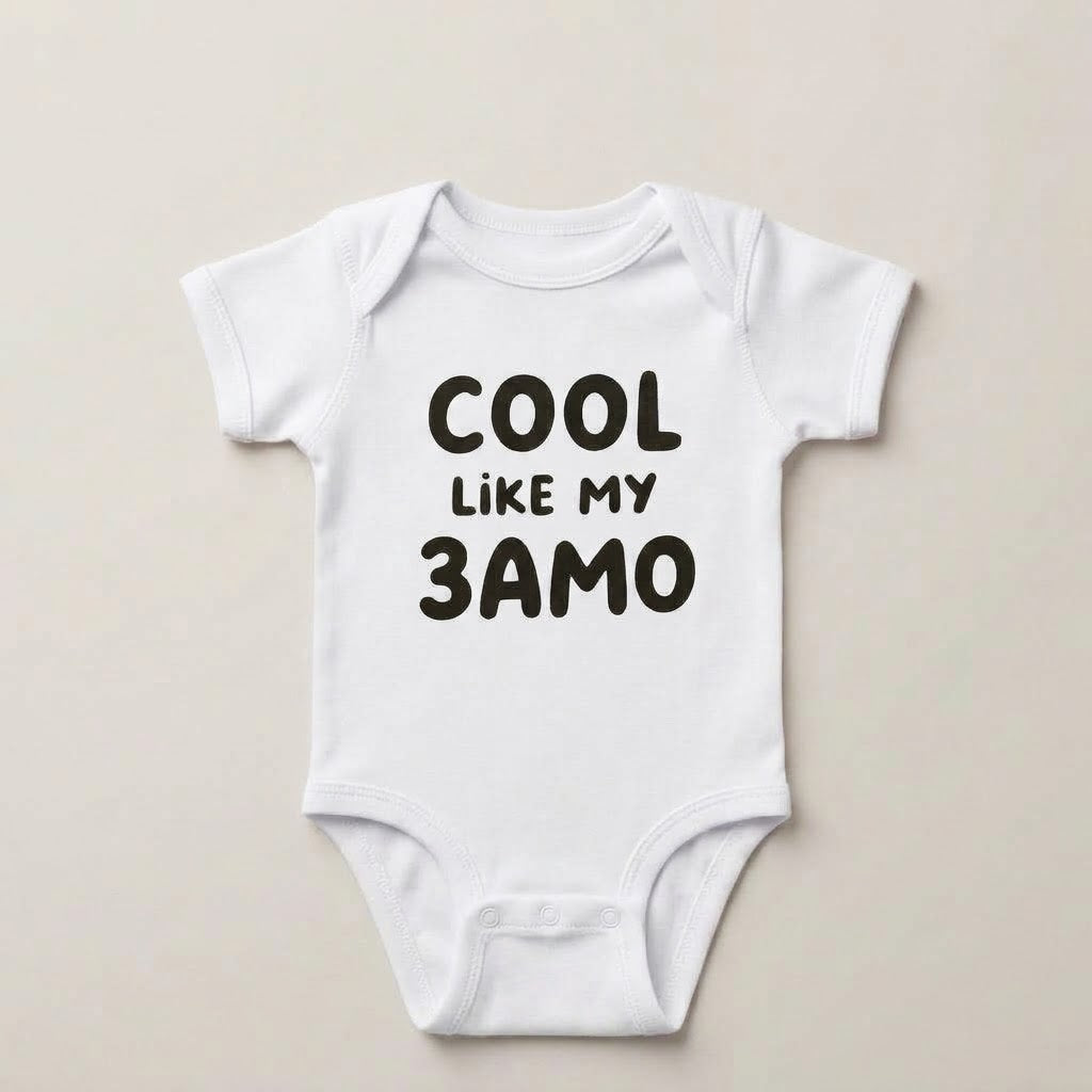 "COOL LIKE MY 3AMO" NEWBORN Bodysuit