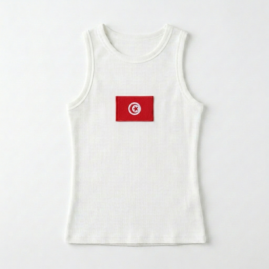 Tunisia Flag Tank Top
