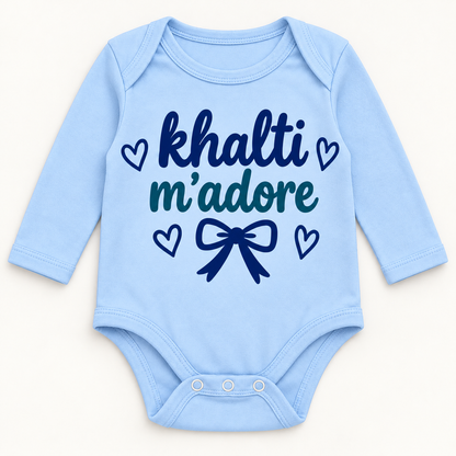 "KHALTI M'ADORE" NEWBORN ONESIE LONG SLEEVE