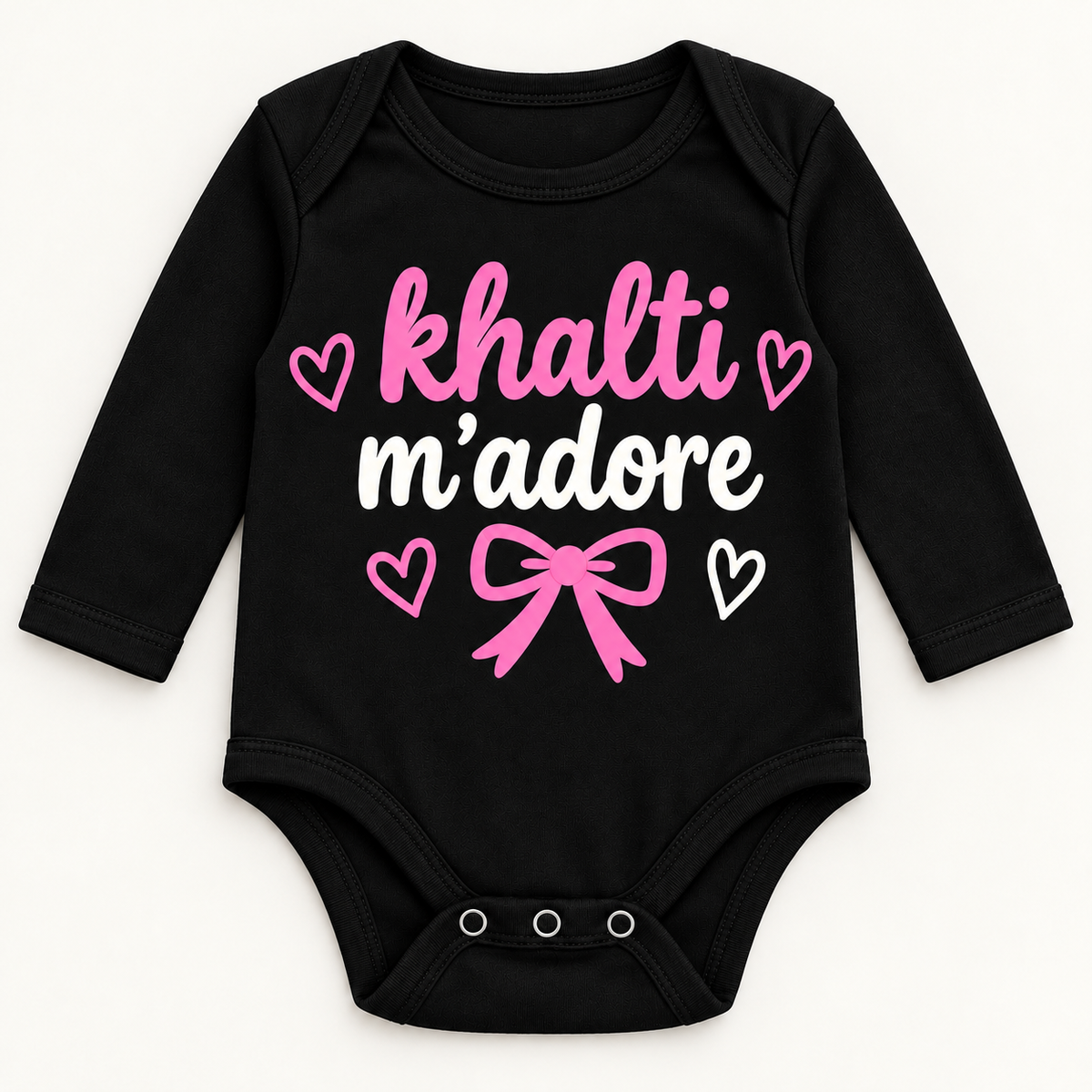 "KHALTI M'ADORE" NEWBORN ONESIE LONG SLEEVE