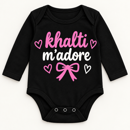 "KHALTI M'ADORE" NEWBORN ONESIE LONG SLEEVE