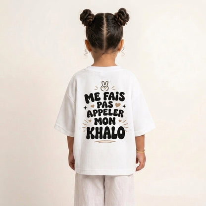 "ME FAIS PAS APPELER MON KHALO" KIDS Tee