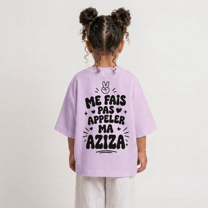 "ME FAIS PAS APPELER MA AZIZA" KIDS Tee