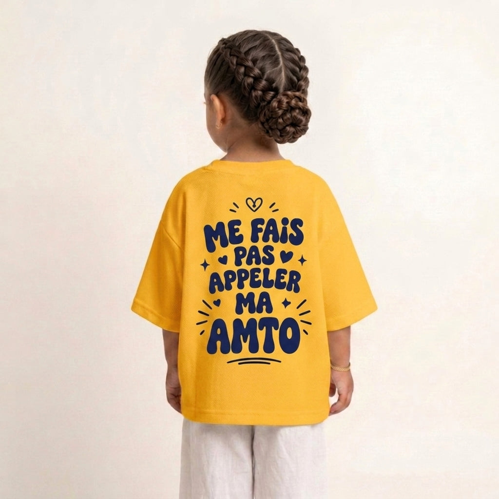 "ME FAIS PAS APPELER MA AMTO" KIDS Tee