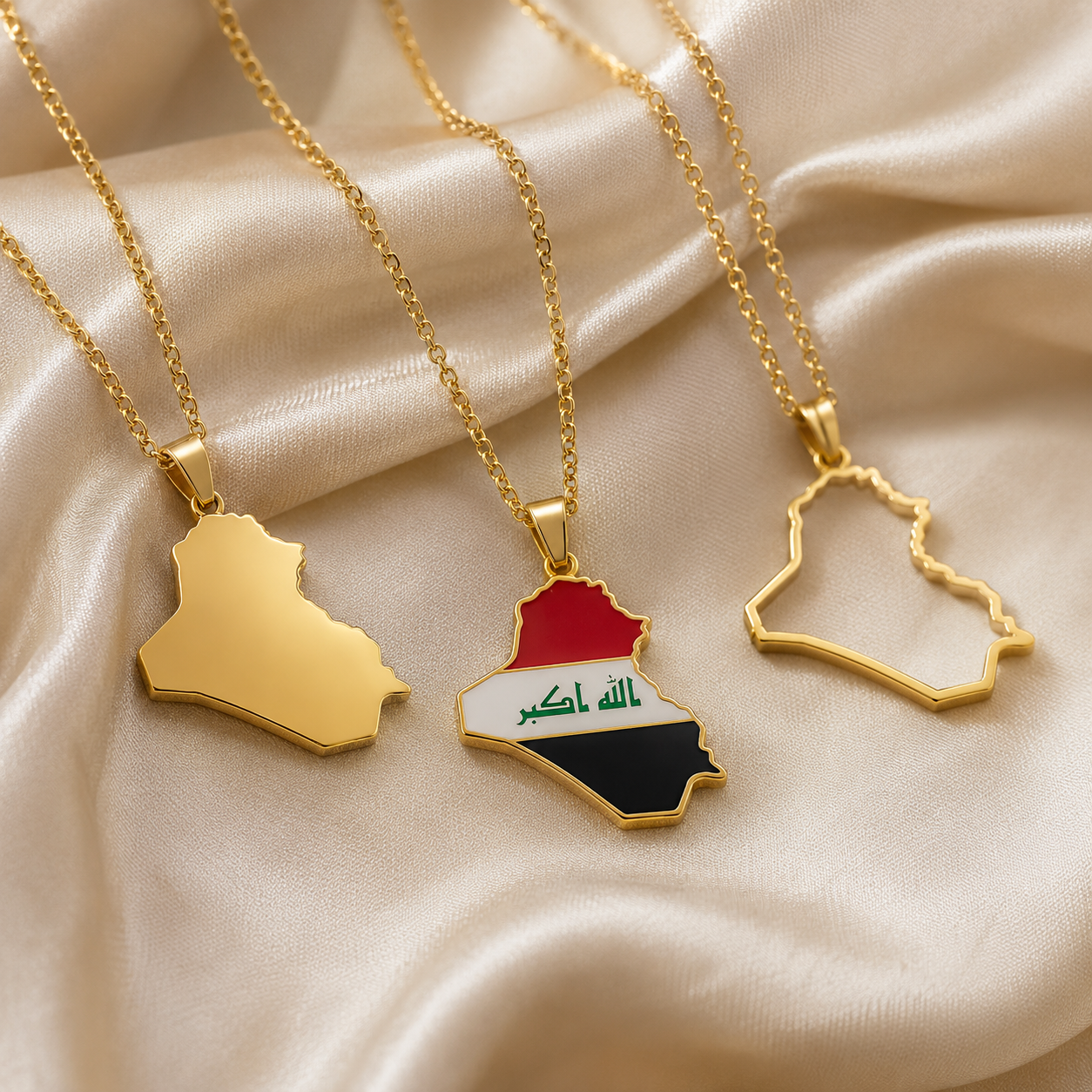 Iraq Country Necklace