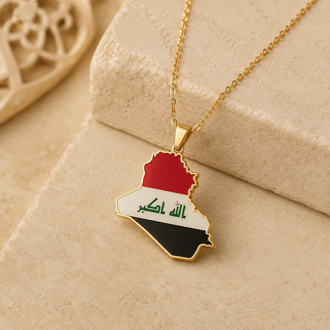 Iraq Country Necklace