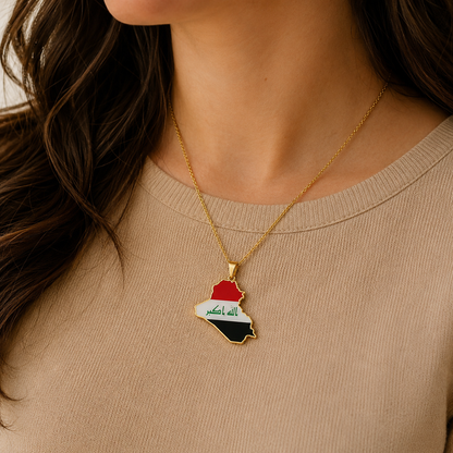 Iraq Country Necklace