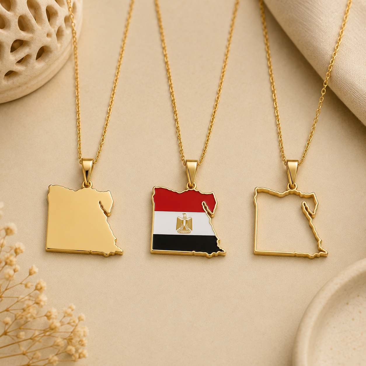 Egypt Country Necklace