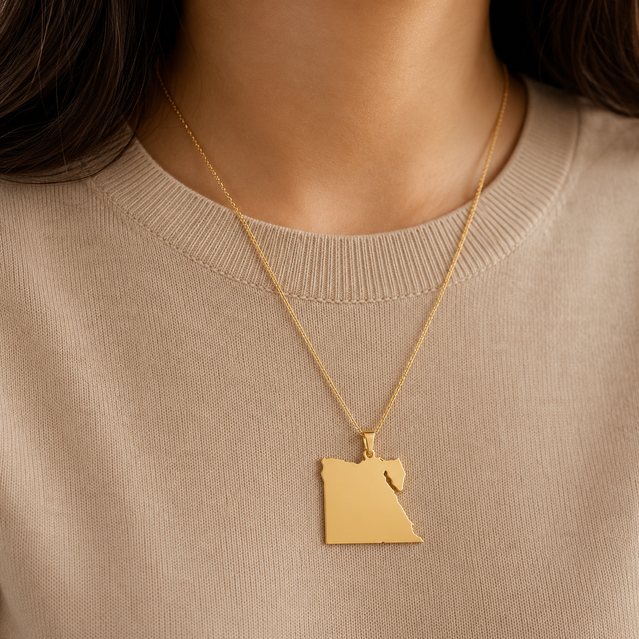 Egypt Country Necklace