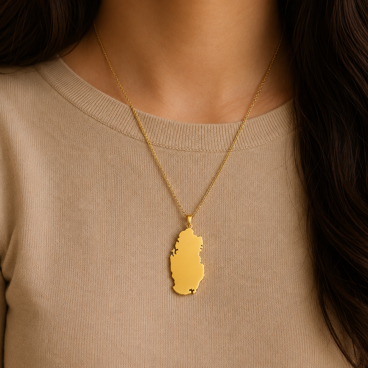 Qatar Country Necklace