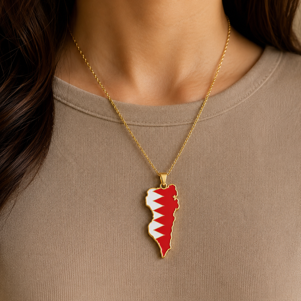 Bahrain Country Necklace